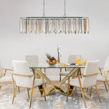 Modern Oval Crystal Ceiling Chandelier