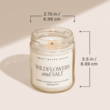 Hello Fall Soy Candle - Patterned 9 oz - Clear Jar