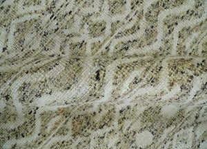 Hand Knotted Ivory, Beige and Brown  Modern Contemporary Southwestern Tribal Trellis Recycled Silk Area Rug