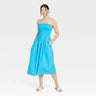 A New Day Women's Strapless Bandeau Smocked Tube Sundress Summer Dress