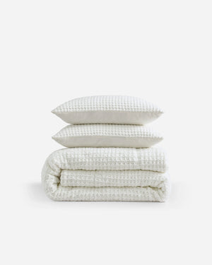 Snug Waffle Comforter Bundle