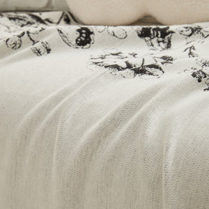 Chenille Butterfly Sofa Cover Blanket, L Shaped Couch Cover, Reversible Couch Protector