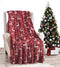 Noblehouse velvet touch holiday throw fleece blanket (50" x 60")