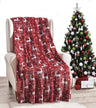 Noblehouse velvet touch holiday throw fleece blanket (50" x 60")