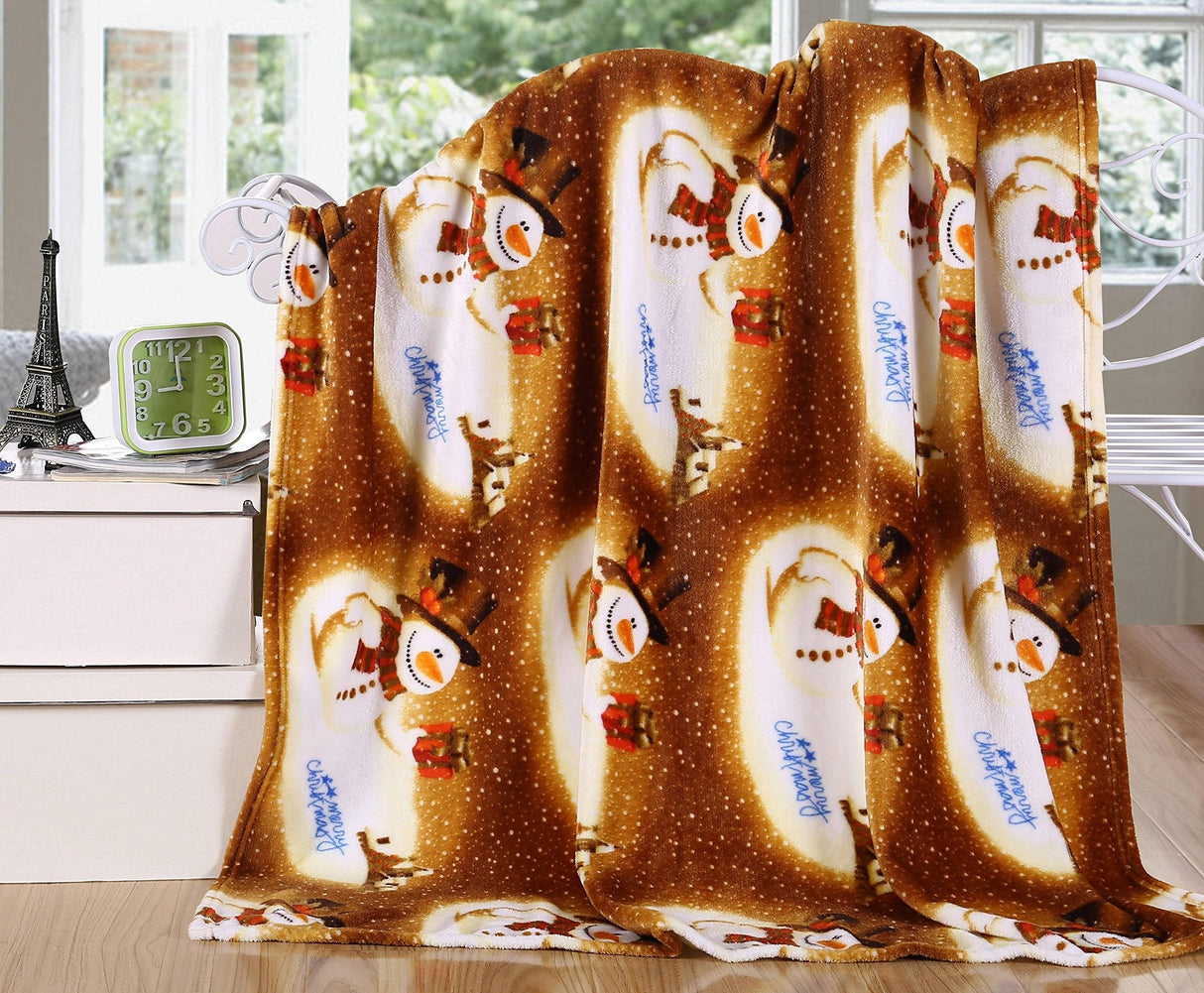NobleHouse Velvet Touch Holiday Throw Fleece Blanket (50" x 60")