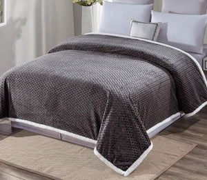 Faith, Hope, Love Home Décor Home Essentials Braided Sherpa Blanket