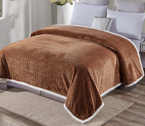 Faith, Hope, Love Home Décor Home Essentials Braided Sherpa Blanket