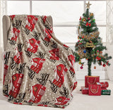 Noblehouse velvet touch holiday throw fleece blanket (50" x 60")