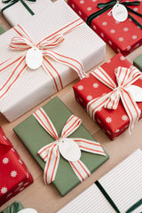 Snowflake Wrapping Kit with 3 Rolls Paper, 3 Ribbons & 25 Tags