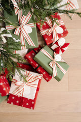 Snowflake Wrapping Kit with 3 Rolls Paper, 3 Ribbons & 25 Tags