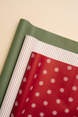 Snowflake Wrapping Kit with 3 Rolls Paper, 3 Ribbons & 25 Tags