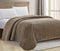 Noble house extra heavy and plush chevron braided blanket