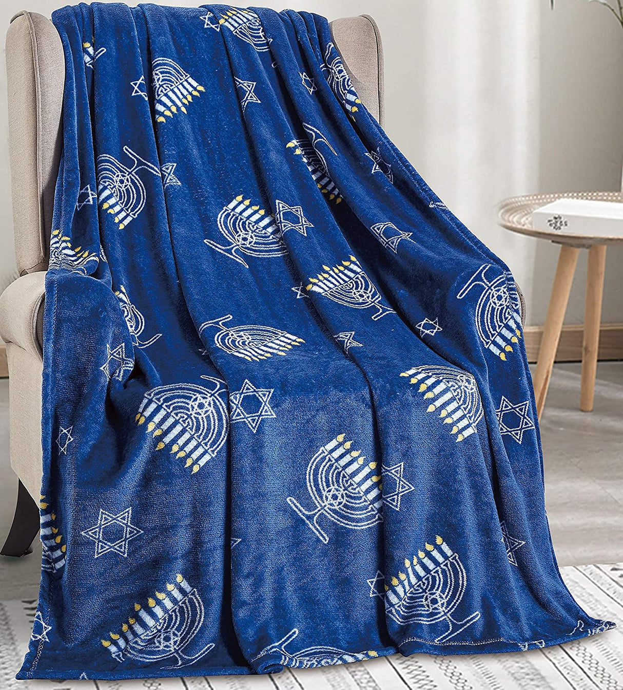 Noblehouse velvet touch holiday throw fleece blanket (50" x 60")