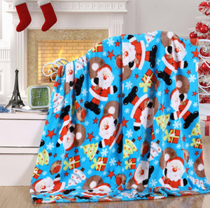 NobleHouse Velvet Touch Holiday Throw Fleece Blanket (50" x 60")