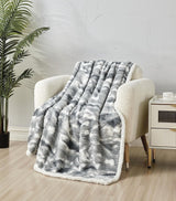 Alaska Faux Fur Shaggy Plush Sherpa Throw Blanket