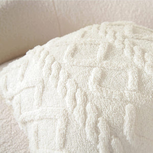 Throw pillow SUPER SOFT 3D  Geometric PATTERN Fur  Pack of 2 throw pillows WITH 450g insert 18"x18"