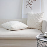 Throw pillow SUPER SOFT 3D  Geometric PATTERN Fur Pack of 2 throw pillows  18"x18" set of 2