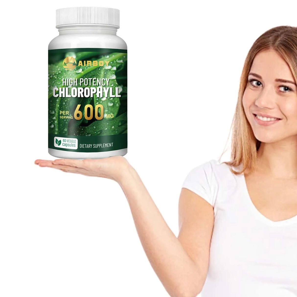 Chlorophyll Supplement 600mg - 60 Capsules