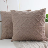 Pack of 2 Double sides throw pillow SUPER SOFT 3D FOLORAL PATTERN