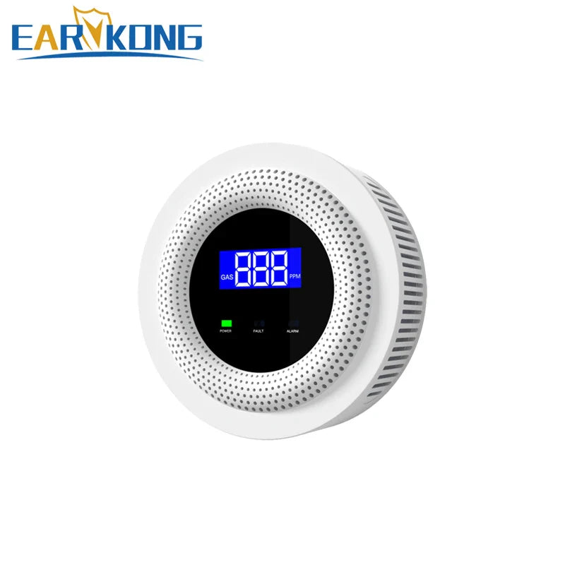 Tuya WiFi Gas Leak Detector Wireless Natural Gas Alarm 433MHz Smart Home Kitchen