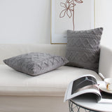 Throw pillow SUPER SOFT 3D FLORAL PATTERN Fur  Pack of 1 throw pillow WITH 450g insert 18"x18"