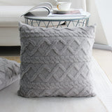 Throw pillow SUPER SOFT 3D FLORAL PATTERN Fur  Pack of 1 throw pillow WITH 450g insert 18"x18"