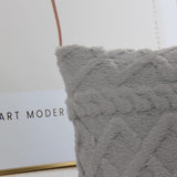 Throw pillow SUPER SOFT 3D FLORAL PATTERN Fur  Pack of 1 throw pillow WITH 450g insert 18"x18"