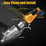 3 in 1 Cordless Handheld Vacuum Blower 10kPa Compatible 20V Battery Car Home