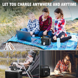 200W Portable Power Station 120Wh Backup Lithium Battery AC DC USB Outdoor Camping