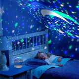 360° Rotating Galaxy Projector – LED Nebula Star Night Light for Kids Room