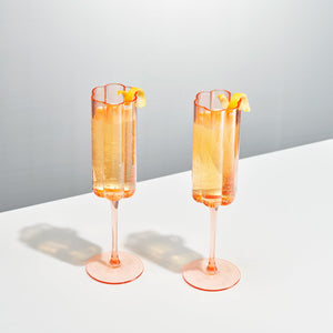 Tide-Champagne-Flute-Glassware,-Set-of-2-Champagne-Glasses