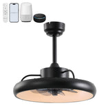 Loren 20" Modern 6-Speed Metal Dimmable Smart LED Ceiling Fan w/ App & Remote