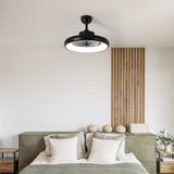 Loren 20" Modern 6-Speed Metal Dimmable Smart LED Ceiling Fan w/ App & Remote