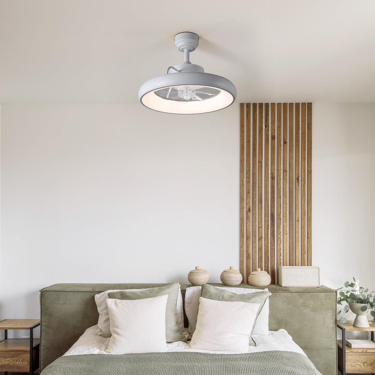 Loren 20" Modern 6-Speed Metal Dimmable Smart LED Ceiling Fan w/ App & Remote