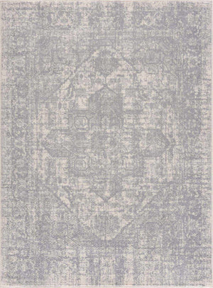 Peeta Gray Medallion Area Rug