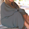 Alieh's Crochet Knit Throw: Soft, Crochet Hemmed