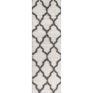 Marrakesh Shag Trellis Runner Rug