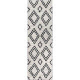 Beni Moroccan Style Diamond Shag Runner Rug