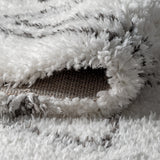 Beni Moroccan Style Diamond Shag Runner Rug
