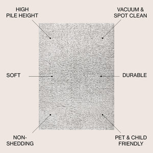 Aydin Solid Plush Shag Area Rug