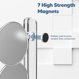 Magnetic 10 Pod Holder, Compatible with Nespresso Vertuo Capsules - Storage Organizer Rack Mount for Fridge, Coffee Station (Clear Acrylic)