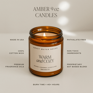 Pumpkin Spice Soy Candle 9oz Amber Jar