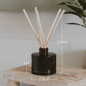 Farmhouse Amber Tinted Glass Jar Reed Diffuser