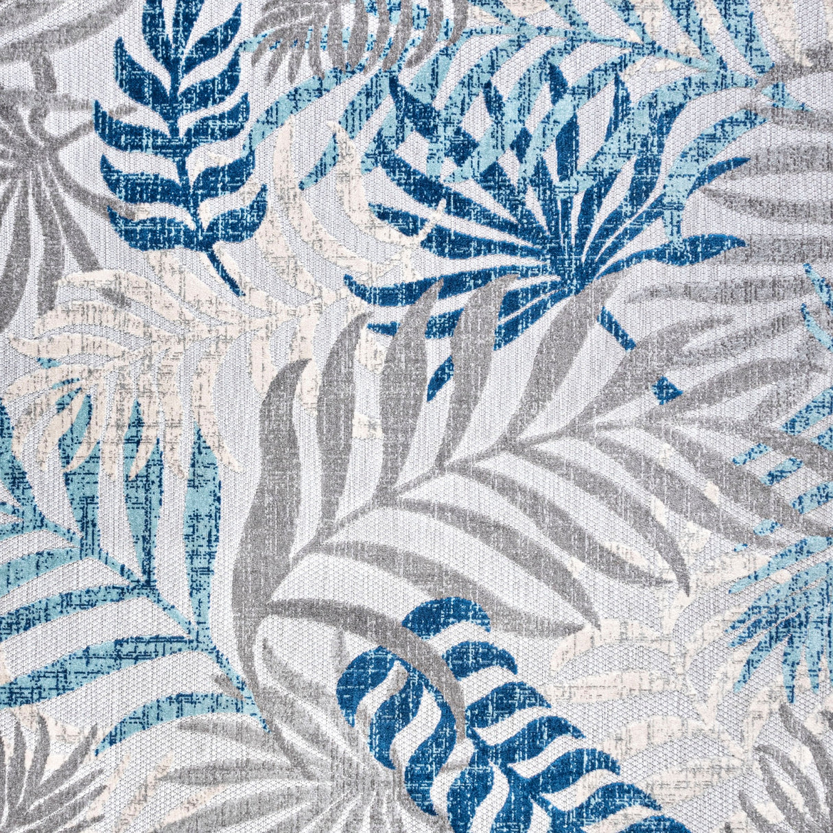 Tropics Palm Leaves Square Indoor/Outdoor Area Rug