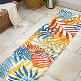 Tropics-Palm-Leaves-Indoor/Outdoor-Runner-Rug-Runner-Rugs