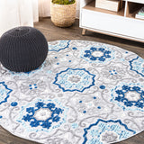 Mediterranean-Medallion-Round-Indoor/Outdoor-Area-Rug-Area-Rugs
