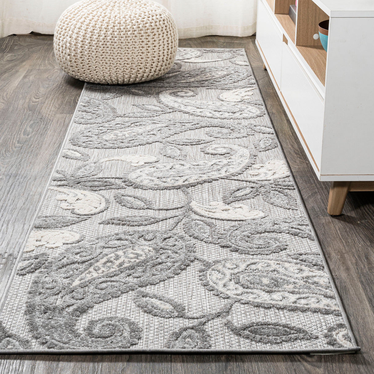 Julien Paisley High-Low Indoor/Outdoor Runner Rug
