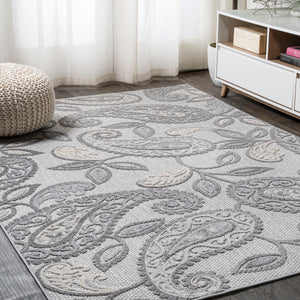 Julien Paisley High-Low Indoor/Outdoor Area Rug