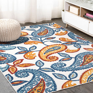 Julien Paisley High-Low Indoor/Outdoor Area Rug