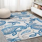 Julien Paisley High-Low Area Rug